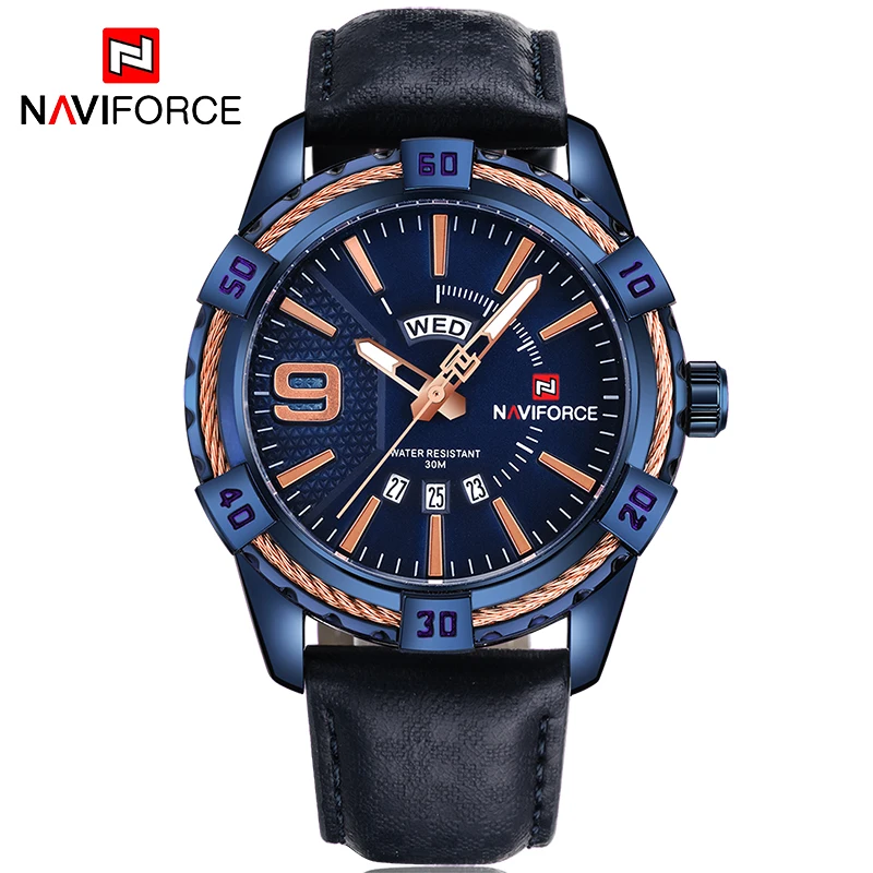 2018 новый роскошный бренд NAVIFORCE мужские спортивные часы водонепроницаемые