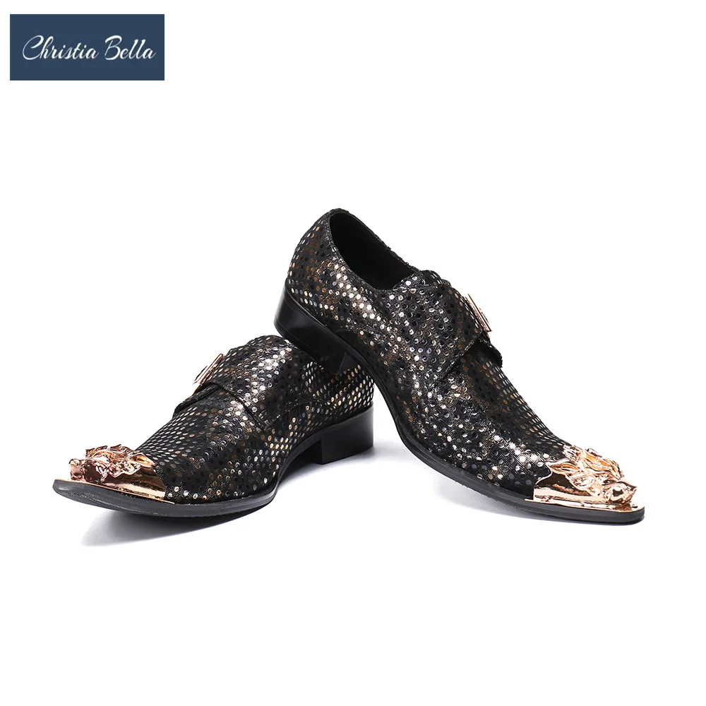 

Christia Bella мужские Туфли под платье из натуральной кожи джентльмен вечерние деловые туфли на любой сезон Футболка с принтом «молния» Свадебная вечеринка туфли размера плюс