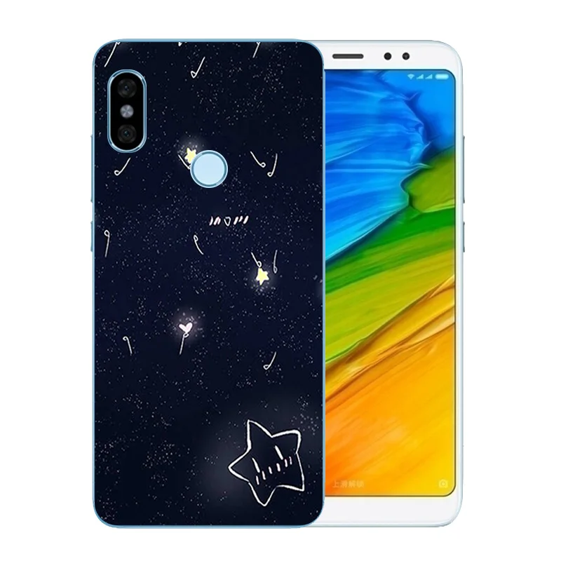 Case For Xiaomi Redmi Note 5 Pro Cover Grimace Pattern Cases Transparent |