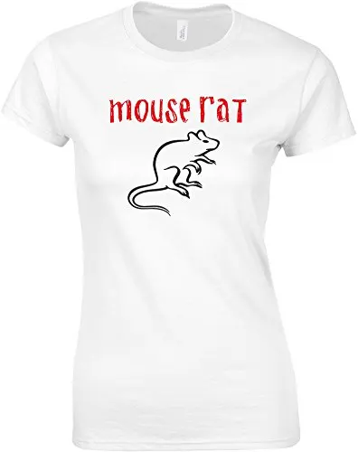 Новые унисекс футболка простая хлопковая с короткими рукавами Мышь Rat