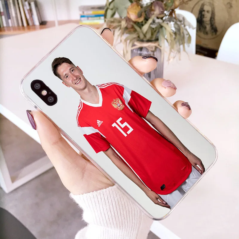 Yinuoda Russian football Team Aleksandr Erokhin Phone Case DIY Picture Soft TPU Cover For iPhone X XR XS MAX 7 8 7plus 6 6S 5S 5 | Мобильные