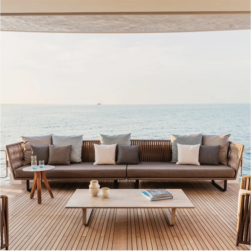 Глубокие посадочные места патио диваном набор/любую погоду Смола плетеная