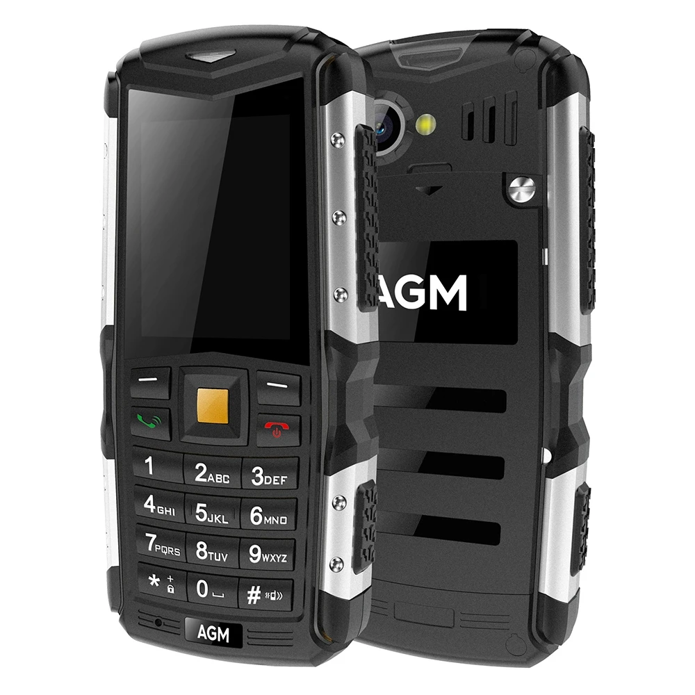 Оригинал AGM M1 3 г бар телефон Dual Sim 2.0 дюймов IP68 Водонепроницаемый пыли