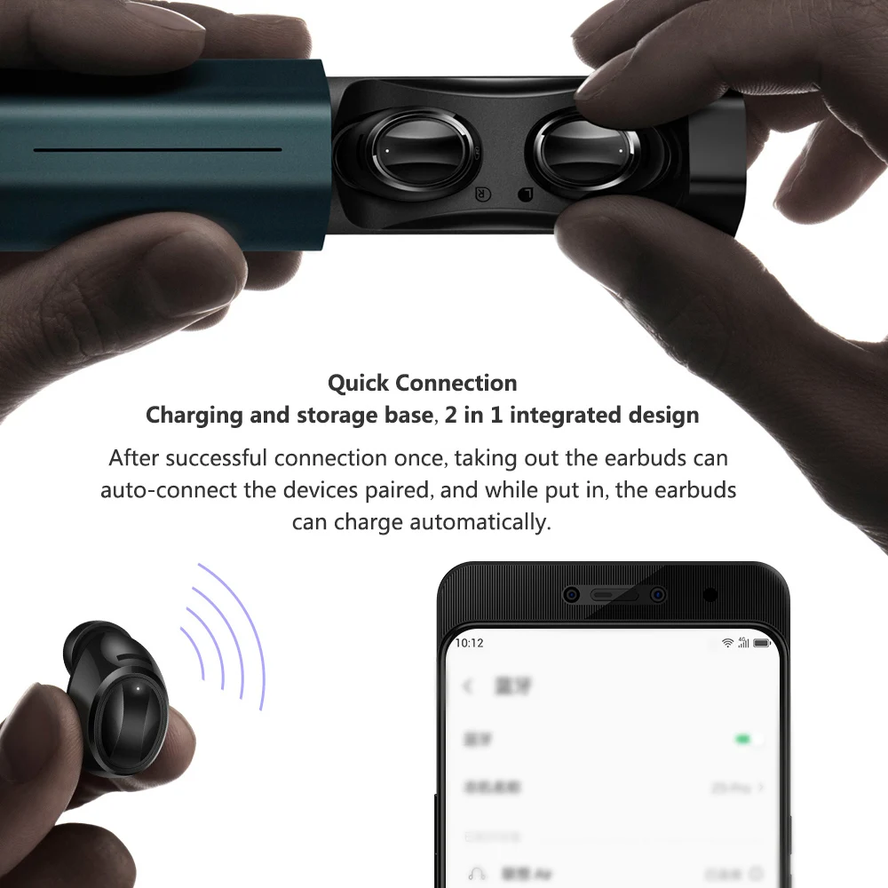 Lenovo Bluetooth наушники Air TWS True беспроводные наушники HIFI Двойные стерео музыкальные спортивные наушники с микрофоном для Z6 Lite Pro