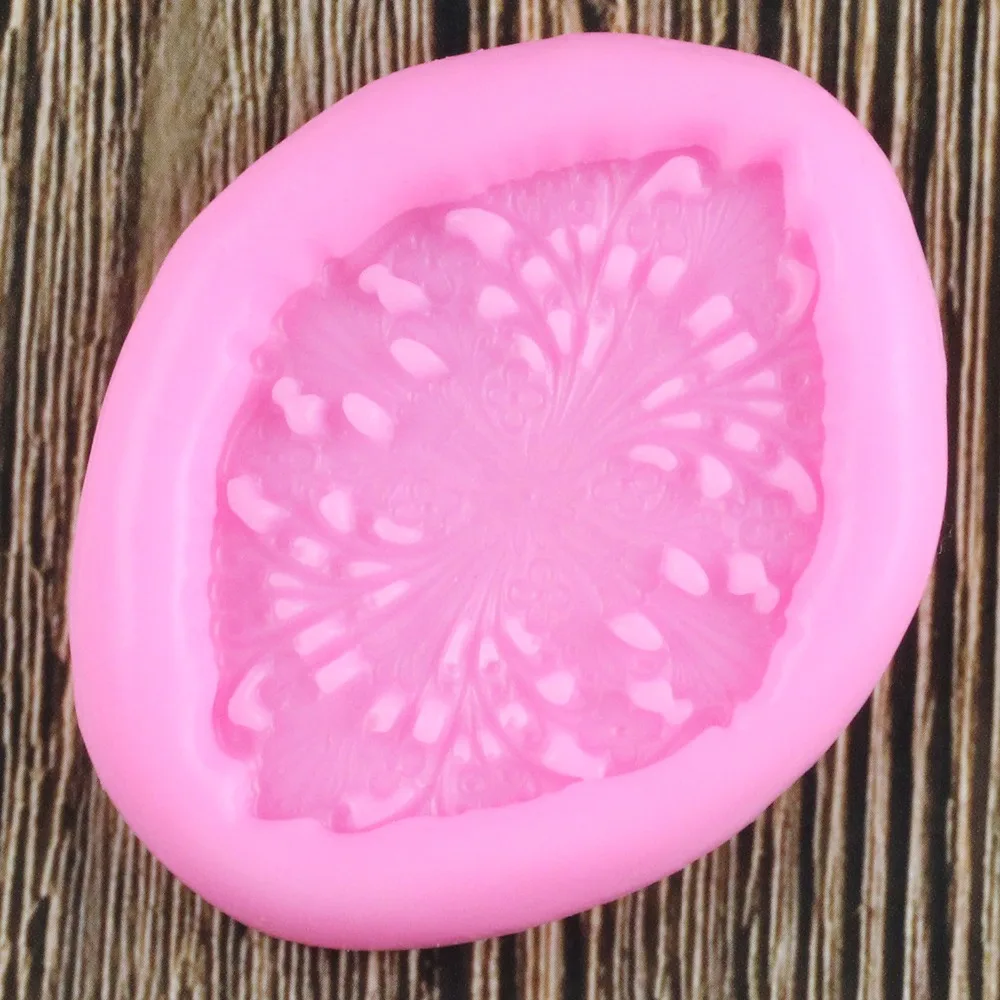 Flourish Floral Medallian Cake Border Silicone Mold Flower Relief Fondant Decorating Tools Candy Chocolate Gumpaste Mould | Дом и сад
