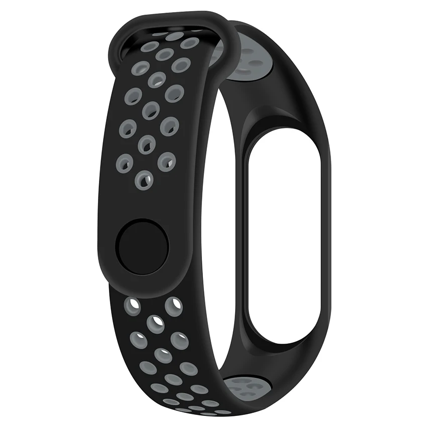 Ремешок для Xiaomi Mi Band 3 смарт-аксессуары сменный Водонепроницаемый двухцветный