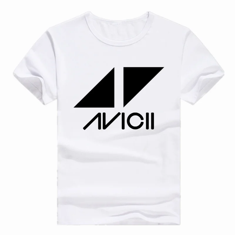 Футболка азиатского размера с принтом Dj Avicii летняя повседневная футболка