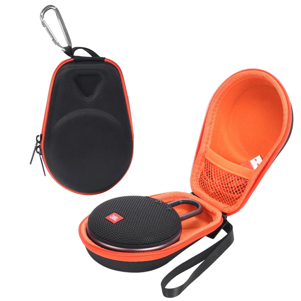 

2021 Travel EVA Hard Carrying Wireless Speakers Case For JBL Clip 3 Clip 2 Waterproof Speaker Fits For USB Cables Storage Bag