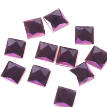2018 New factory direct sales! violet square flat back glass crystal rhinestones DIY Watch and headp