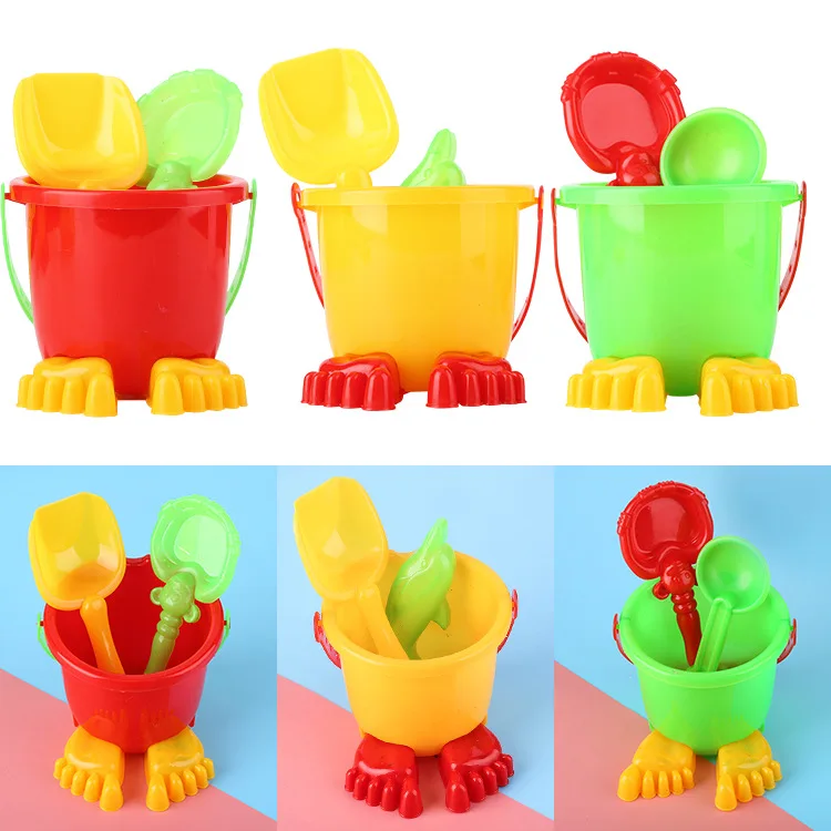 1 Случайная Доставка детские пляжные игрушки для купания ведра продажа игрушек 4