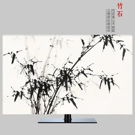 1"-80" 22 дюймов 75 дюймовый ЖК-экран tv PC крышка декоративный капюшон занавес пейзаж водопад Гора бамбуковая краска водонепроницаемый - Цвет: same like the pic