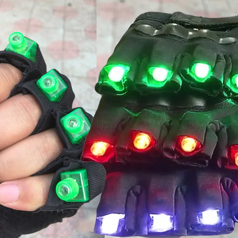 

Fashion LED Gloves Light Multi-point Performance Accessories LED Luminous Gloves Nightclub Fluorescent Props