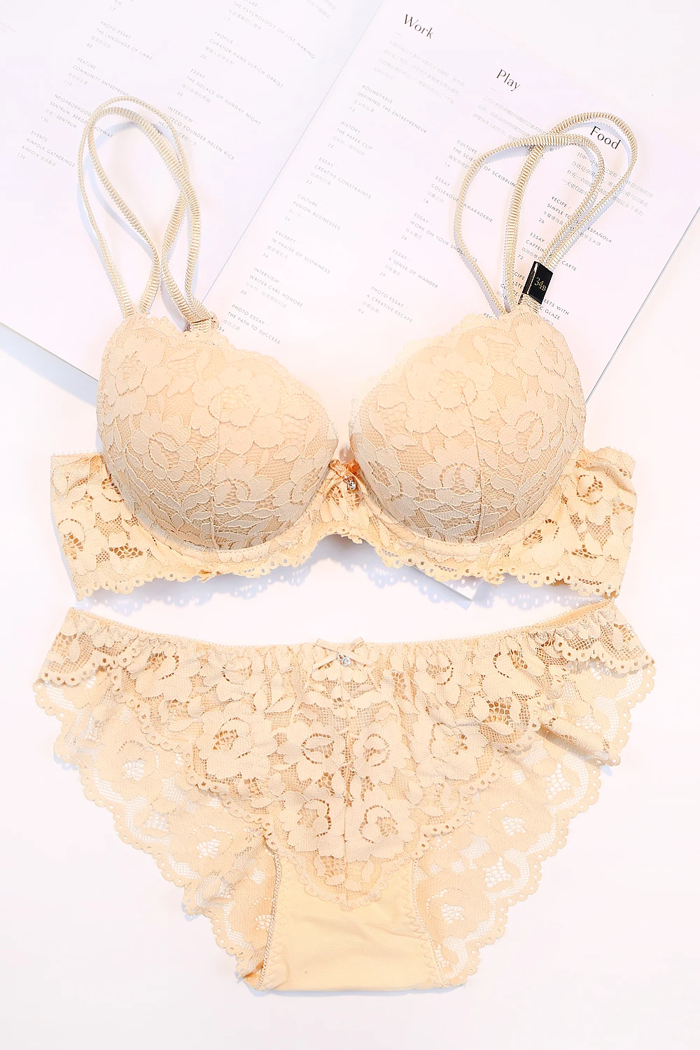 Модная Сексуальная кружевная вышивка для молодых девушек Роскошное белье