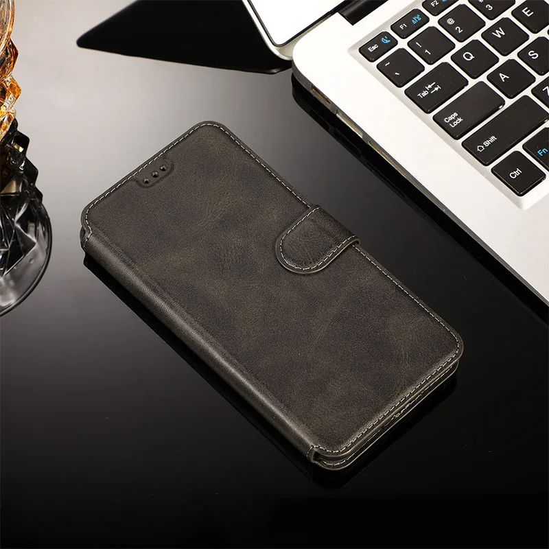 Black Кожаный чехол для iPhone 11 Pro XS Max XR X защитный чехол для iPhone 8 7 6 6s Plus чехол 5 5S SE флип-кошелек держатель для карт Coque - Цвет: Black