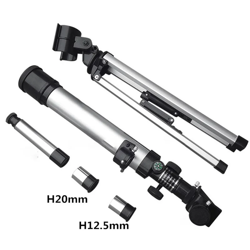Refractor Zoom HD Professional Astronomical Telescope With Tripod Outdoor Spotting Observe Stars Moon Monocular Student Gift