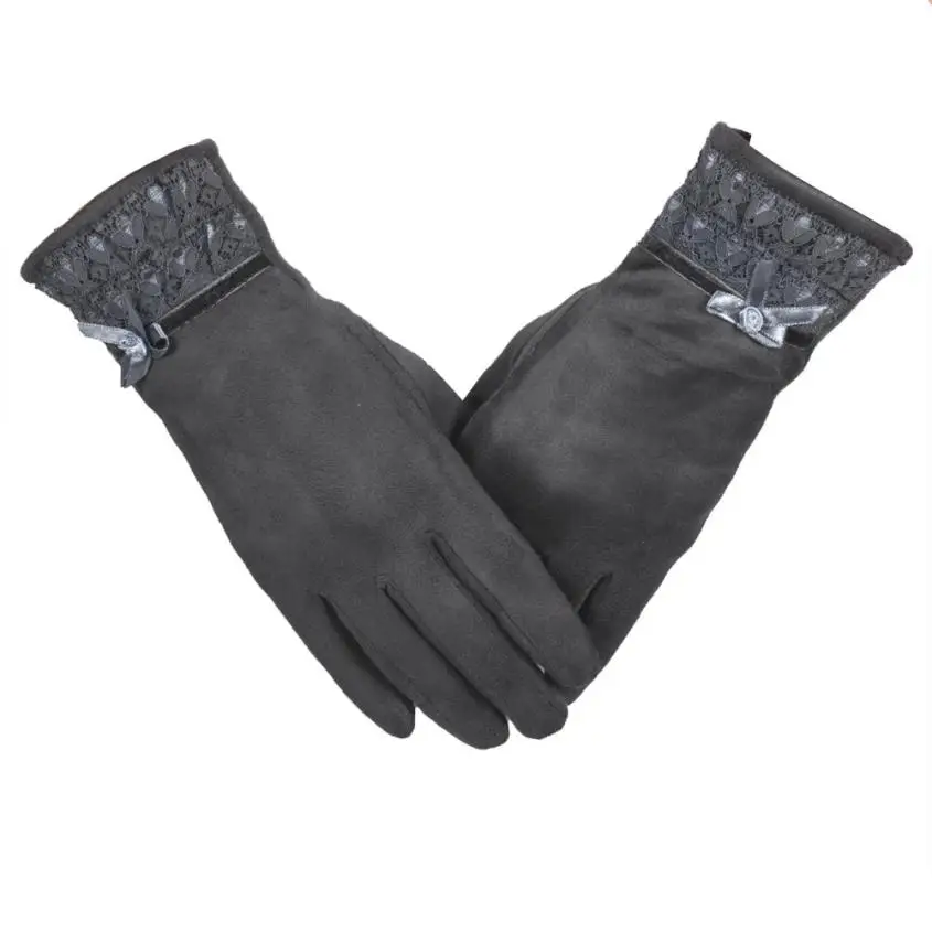 Новинка 2017 зимние женские теплые перчатки Женские однотонные модные # YW|gloves