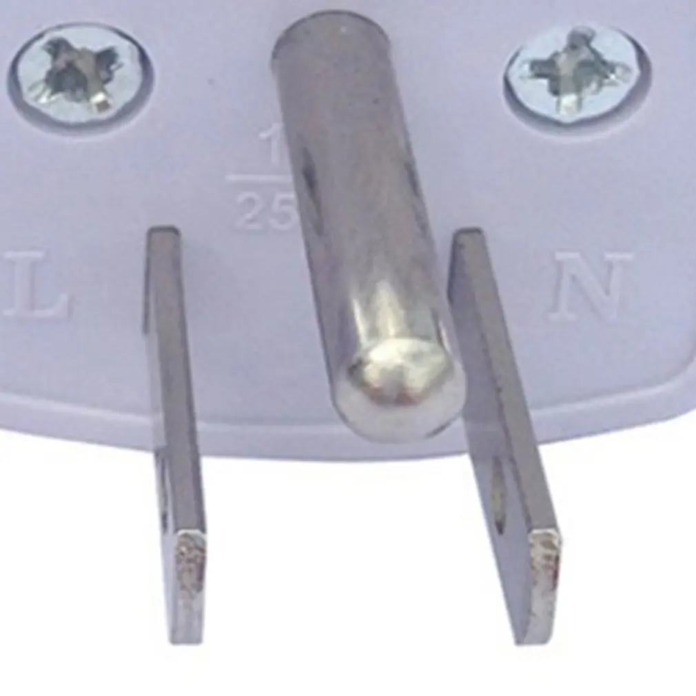 Three-Legged Power Conversion Plug Connector Adapter One Round Two Flat | Электроника