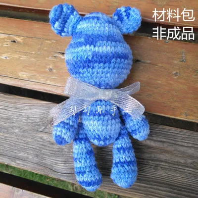 15-18cm Ручная работа, сделай сам, материал, посылка, вязаная кукла, шерсть, олень, незавершенная плюшевая игрушка, вязание крючком, подвески с ткацкими инструментами - Цвет: 15-18cm