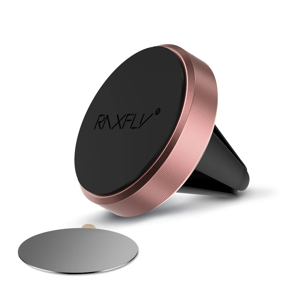 Rose Gold 3 RAXFLY Универсальный Автомобильный Держатель Магнитный Держатель Стенд Для Samsung S8 360 Градусов Держатель Магнитный Держатель Мобильного Телефона Для iPhone 7 держатель для телефона в машину - Цвет: Rose Gold 3
