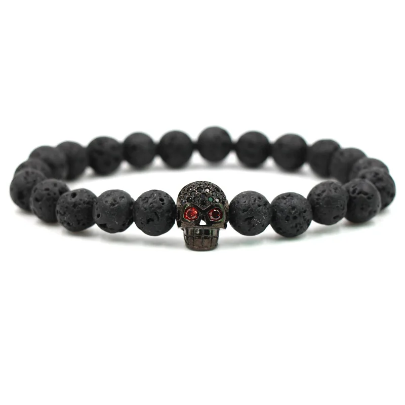 Бусины из черного лавового камня 8 мм 4 цвета|buddha jewelry|bracelet yogadiffuser bracelet |