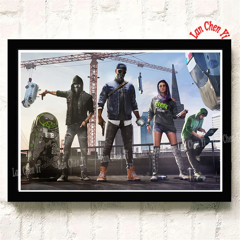 Watch_Dogs 2 бумага с покрытием плакаты стены украшения дома высокое качество принты