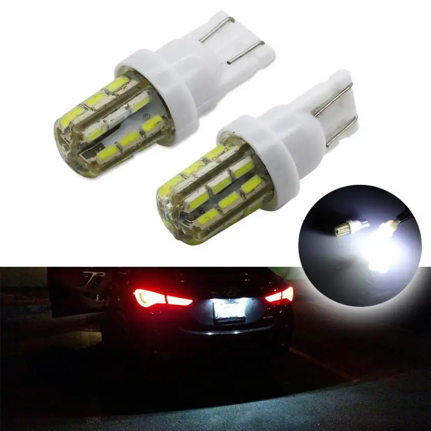 Автомобильный светодиодный светильник 2x Xenon Белый 24 SMD T10 168 194 2825 для номерного