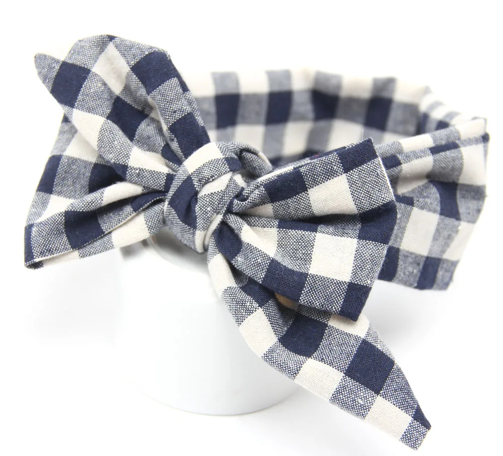 1pc cute knit Striped ribbon bows baby toddler hairbands headbands children hair hoop boutique tiara accessories for girl | Детская