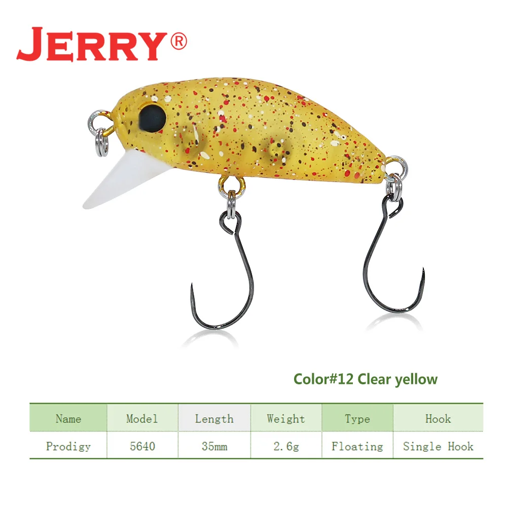 clear yellow dots Jerry 35 мм 2,6 г спиннинг медленно тонущиеся воблеры кренкбейт Форель Приманка для окуня пресноводный камень рыболовное снасти Оборудование - Цвет: clear yellow dots