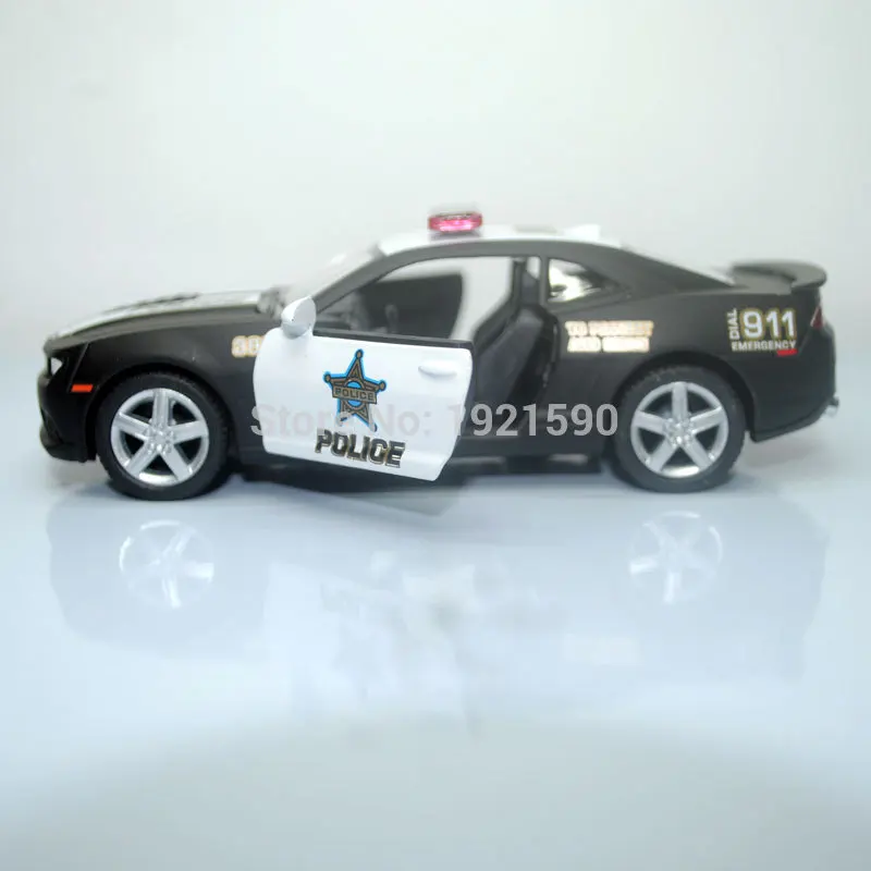 Автомобиль под давлением KT 1/38 игрушечный автомобиль США Chevrolet Camaro полиция литый