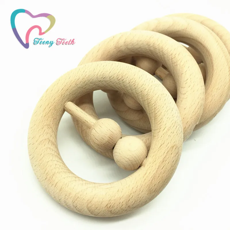 1 шт. детская деревянная игрушка погремушка из Букового дерева|baby wooden teething|toys toystoys