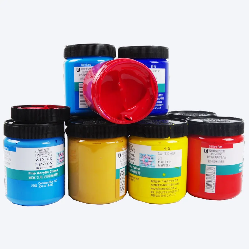 Профессиональный Winsor Newton 300 акриловые краски, мл набор цветов художественная краска для ткани одежда дерево рисунок для художника товары для рукоделия