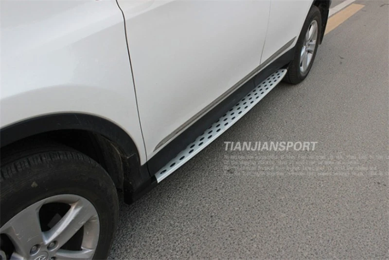 Для Toyota RAV4 2013 15 ходовые панели боковые ступенчатые педали Nerf высококачественные алюминиевые автомобильные аксессуары