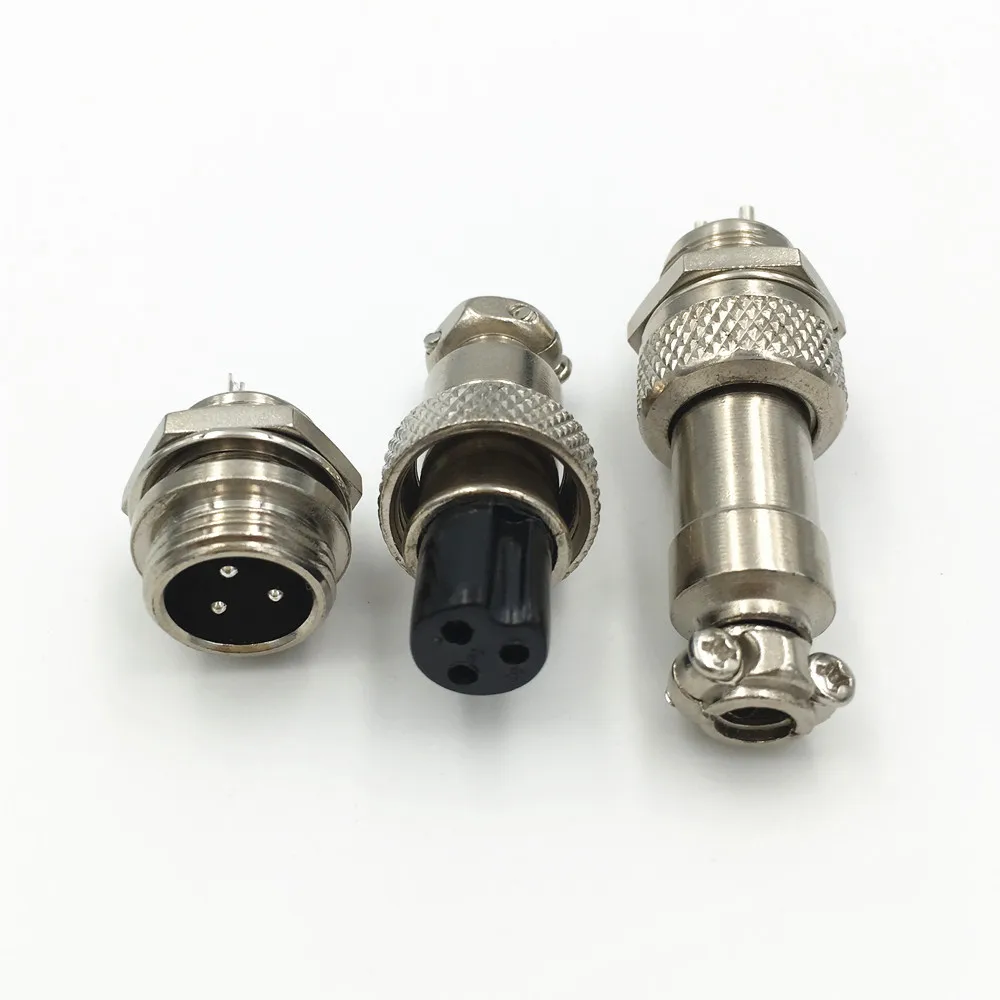 5 компл. GX 12 3 Pin XLR мм Авиационная вилка Ham Radio PCB Male + Female металлический разъем