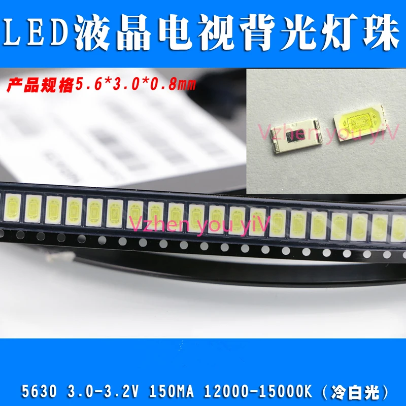 500 шт. Высокая мощность 5630 для SAMSUNG LED PLCC-4 Телевизор с подсветкой супер яркий диод