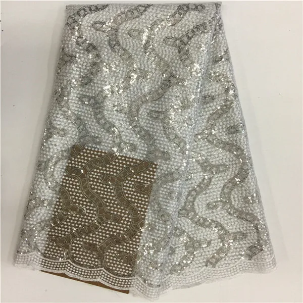 Новый дизайн причудливый узор Корея сетка ткань с блестками для больших случаев