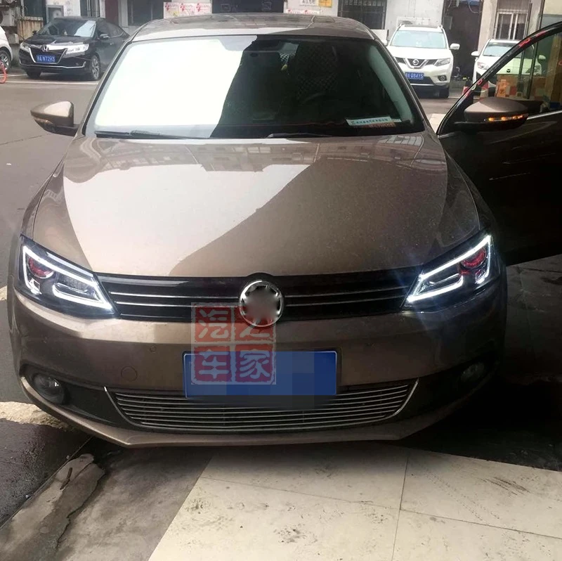 KOWELL автомобильный Стайлинг для VW JETTA MK6 2011 2012- светодиодные фары головного света Audi Стиль Биксеноновые линзы HID автомобиля