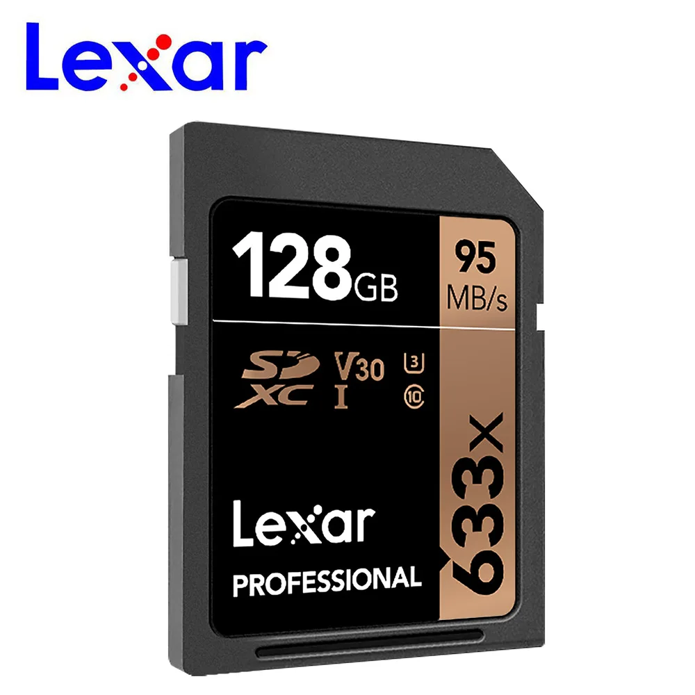 Оригинальная sd карта Lexar 633x 95 м/с 16 ГБ 32 U1 SDHC 64 Гб 128 256 класс 10 U3 SDXC памяти для 1080p 3D 4K
