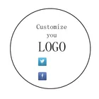 100 шт. индивидуальные логотипы компании, персонализированные рекламные наклейки, прозрачные наклейки, вечерние сувенирные этикетки, любой текст