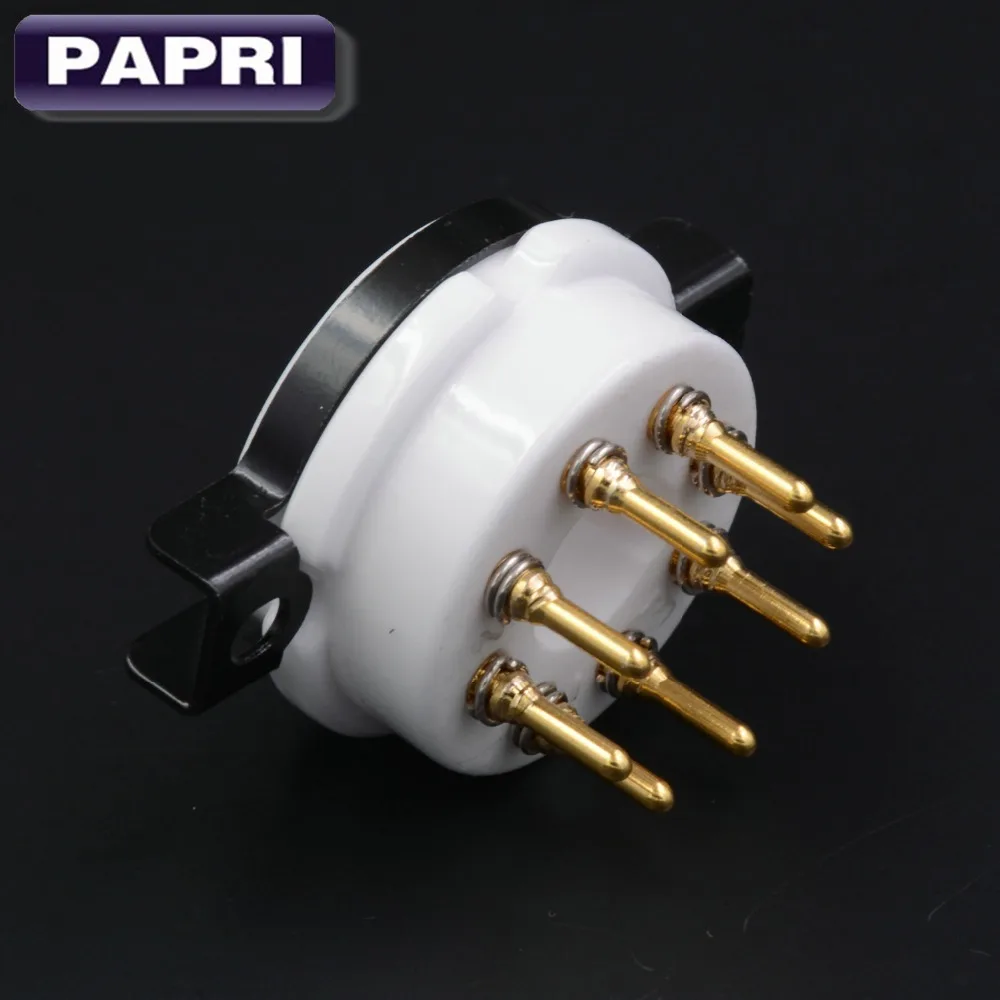 EIZZ 4 шт. высокое качество керамика K8A 8pin трубка основание позолоченная латунная