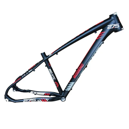 27.5x16 black red MODENG рама из алюминиевого сплава MTB для горного велосипеда MD XTC 27,5 дюймов ультра-светильник для внедорожных дисковых тормозов велосипедная Рама - Цвет: 27.5x16 black red
