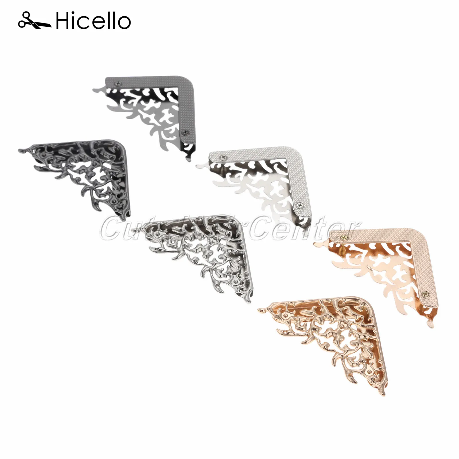 2 шт. Угловое украшение металлическая сумка зажим для краев фиксированная пряжка