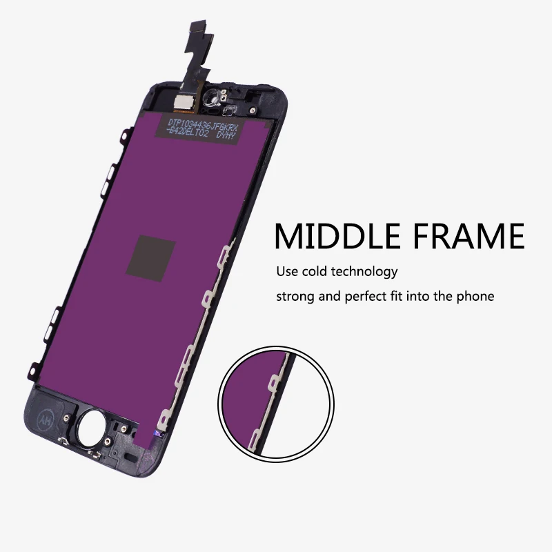 1pcs LCD Display For iPhone 5S With Touch Screen Digitizer Assembly Black Color No fingerprint features | Мобильные телефоны и