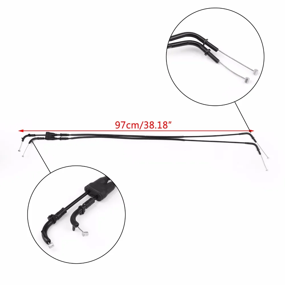 Areyourshop мотоциклетный Дроссельный кабель нажимной/вытяжной проводной линии газа для Kawasaki Z1000 2007-2008 Мотоциклетные аксессуары Стайлинг провода