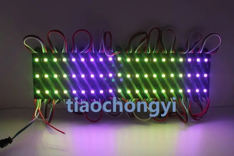 20 шт./компл. 12 В WS1903 5050 RGB светодиодный модуль светильник Magic Full Color SMD 3 S черный |