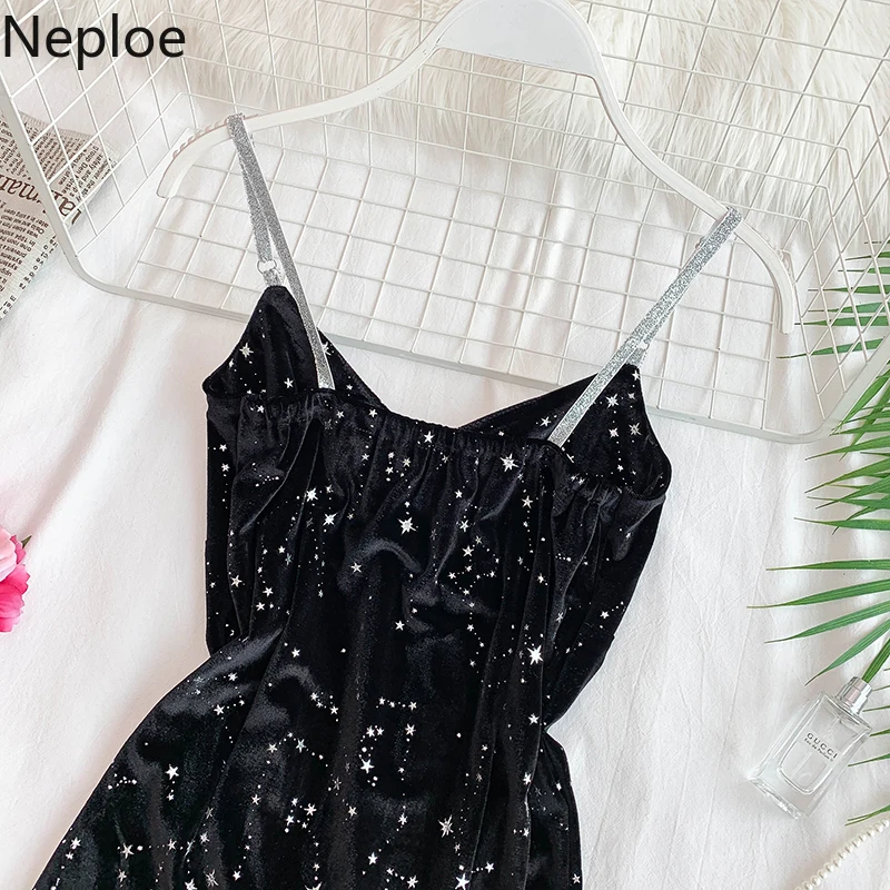 Neploe/яркое шелковое женское платье с блестками Лето 2019 новинка v образный вырез