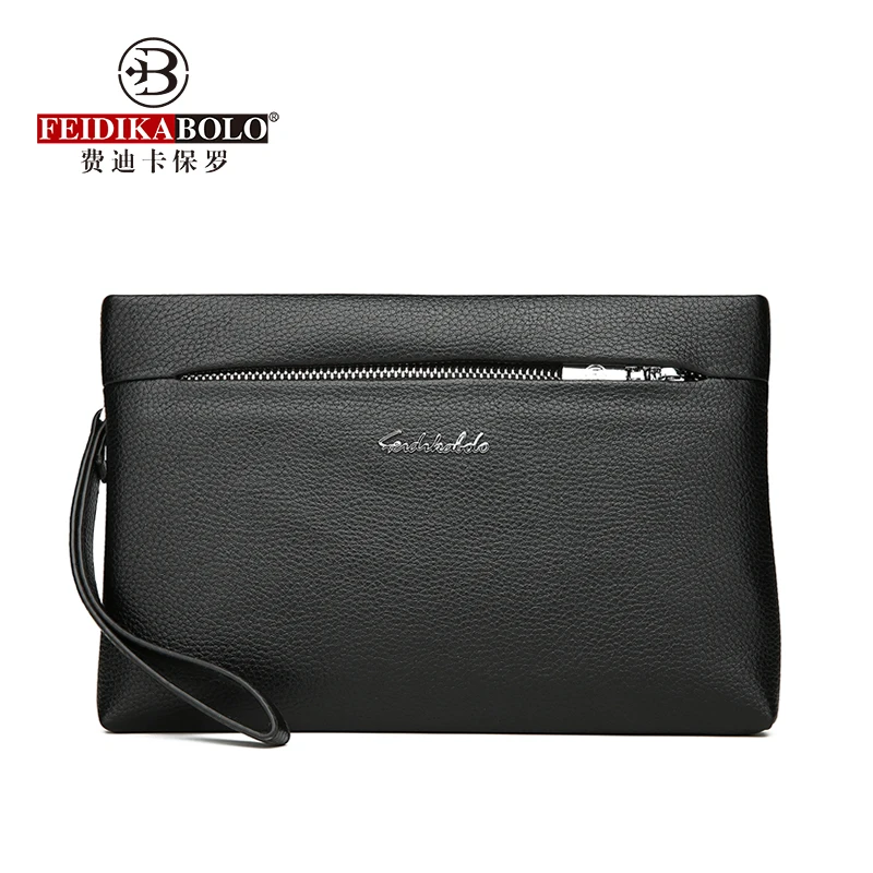 

FEIDIKABOLO Boutique Men's Clutch Bag New Fashion High Quality Envelope Bag Casual Wild Personality Mobile Phone Coin Purse