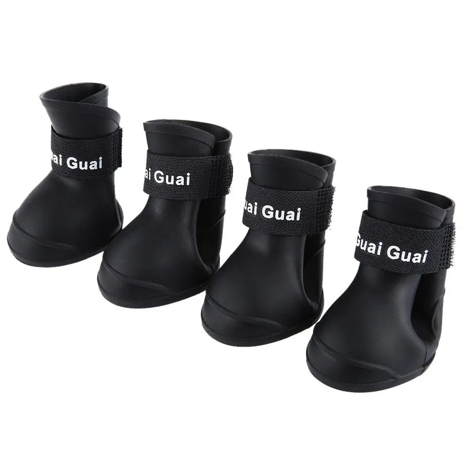 4 шт./лот Обувь для собак новые милые водонепроницаемые ботинки и кошек