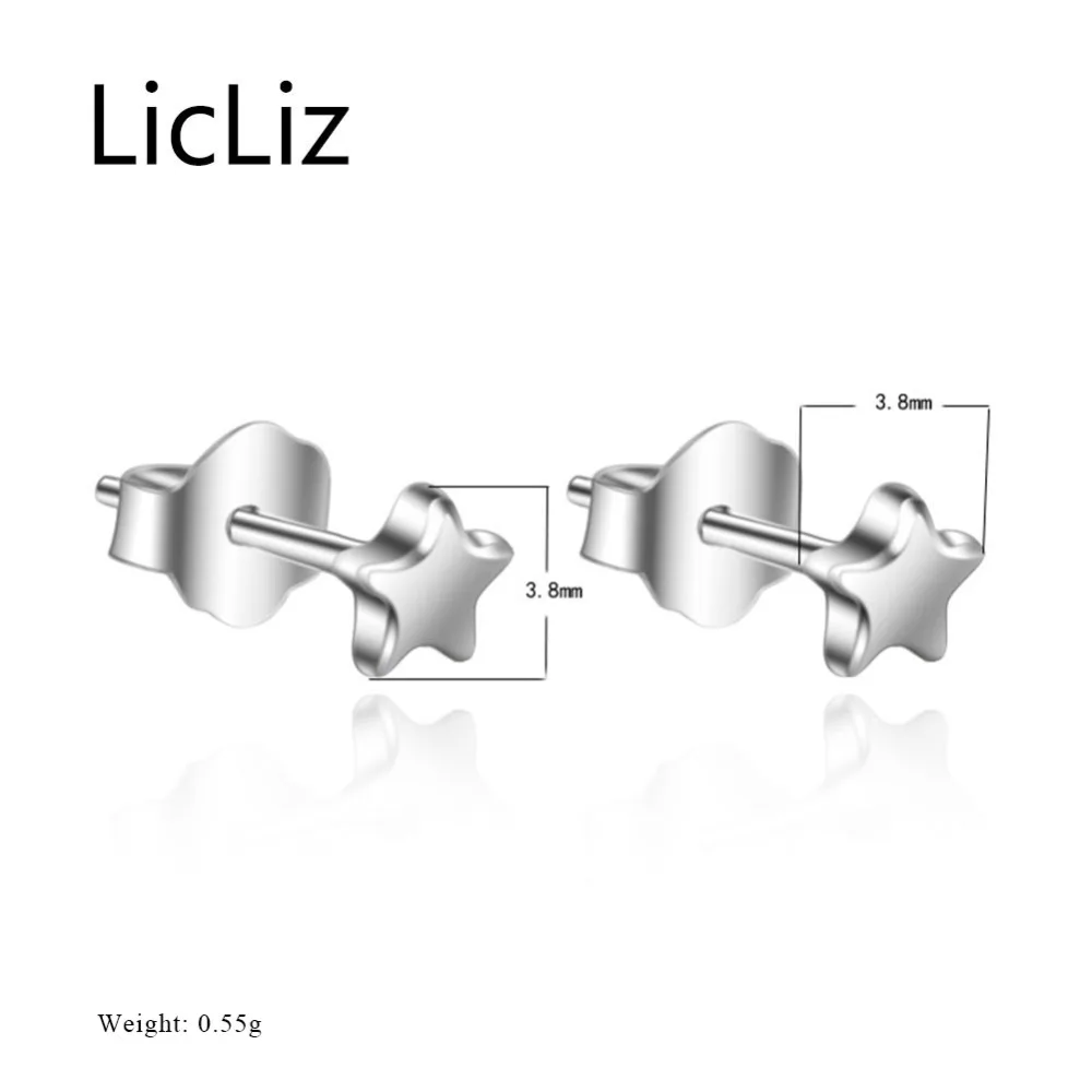 Женские серьги-гвоздики с пентаграммой liliz новые серьги-пусеты из белого золота