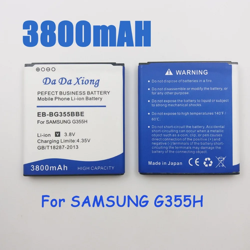 3800 мА/ч EB BG355BBE батарея для Samsung G355 SM G355H G3558 G3586V G3588V/G3559/G355H/G3586/H/V/G35|Аккумуляторы