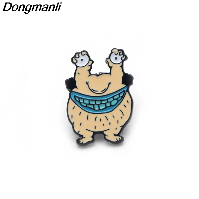 P3015 Dongmanli Монстры металлические эмалированные булавки и броши для женщин мужчин